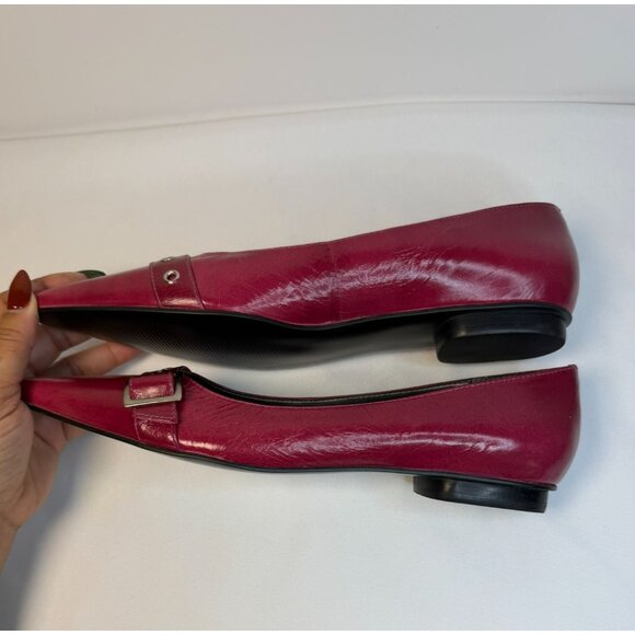 Naturalizer Flats Women Size 9M Maroon Pointed Toe Buckle Accent Casual Shoes - Picture 6 of 14